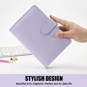 img 2 attached to Stylish Sooez A6 Notebook Binder With Magnetic Buckle Closure And Macaron Colors For Women