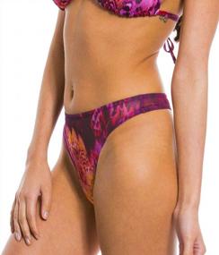 img 2 attached to Get Sun-Kissed In Style With Kiniki'S Amalfi Purple Tan-Through Bikini Thong Bottom