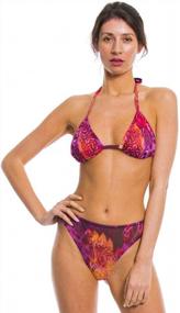 img 1 attached to Get Sun-Kissed In Style With Kiniki'S Amalfi Purple Tan-Through Bikini Thong Bottom