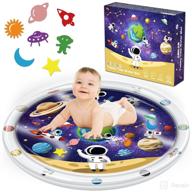 inflatable xxl tummy time water mat: ultimate fun for babies 0-9 months | perfect infant toy gift for twins logo