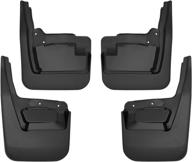 🚗 husky liners black mud guards, front and rear mud guards for 2019-2022 gmc sierra 1500 (2-piece set) logo