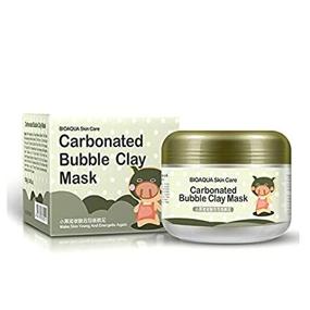 img 4 attached to Carbonated Bubble Clay Piggy Mask By BIOAQUA: Deep Cleansing And Nourishing Plant Extract Formula, Generates Abundant Foam For Clear And Rejuvenated Skin