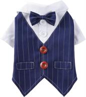 marupet formal tuxedo with tie for small dog - teddy, chihuahua, bichon frise - fashion couture logo