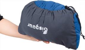 img 3 attached to Compressible Memory Foam Camping Pillow By Bisgear - Ideal For Backpacking, Travel, Road Trips, Hammock Beds & Sleeping Bags - Ultra-Lightweight, Super Comfortable And Compact