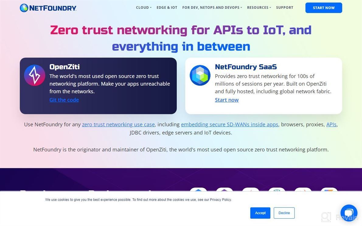 img 1 attached to NetFoundry Network as a Service (NaaS) review by Isaac Maze