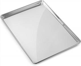 img 3 attached to 12-Pack GRIDMANN 13" X 18" Commercial Grade Aluminum Cookie Sheet Baking Tray Jelly Roll Pan Half Sheet