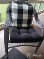 img 1 attached to Farmhouse Chic: Set Of 4 Buffalo Check Plaid Throw Pillow Covers For Home Decor & Living Spaces! review by Flip Shaw