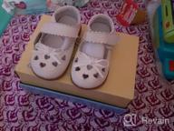 img 1 attached to Femizee Leather Design Princess Toddler Girls' Flat Shoes: Cute and Comfy! review by Leslie King