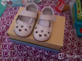 img 6 attached to Femizee Leather Design Princess Toddler Girls' Flat Shoes: Cute and Comfy!