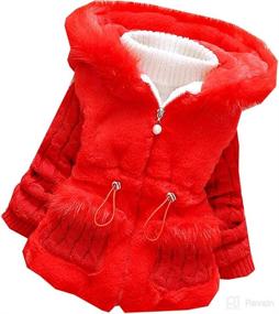 img 4 attached to 🧥 Warm Jacket Coat for Baby Girls in Winter and Autumn - MINKIDFASHION Little Kids Toddler Collection