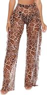 redwoon womens ruffle clubwear leopard women's clothing and swimsuits & cover ups logo