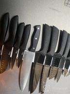 img 1 attached to 16-Inch Stainless Steel Magnetic Knife Strip For Wall Mounting - Powerful Knife Holder And Organizer For Secure Knife Storage And Display In Kitchen - Multipurpose Bar For Hanging Knives (Black) review by Brian Stepp