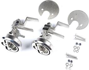 img 4 attached to Stainless Steel Marine Cam Latch With Fasteners For Boat Hatches - Pair