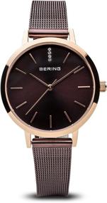 img 1 attached to 🕰️ BERING Time Women's Slim Watch 13434-265: Classic Collection, 34MM Case, Stainless Steel Strap, Sapphire Crystal - Designed in Denmark