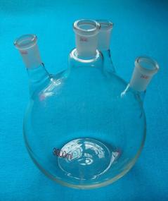 img 4 attached to Deschem 3L Four Neck Flat Bottom Glass Flask, 3000Ml Capacity With 24/40 Joint, Ideal For Laboratory Use.