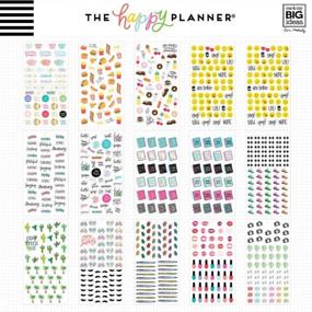 img 1 attached to 📆 me &amp; my BIG ideas Sticker Value Pack for Mini Planner - The Happy Planner Scrapbooking Supplies - Icons Theme - Multi-Color &amp; Gold Foil - Ideal for Projects &amp; Albums - 30 Sheets, 1508 Stickers Total