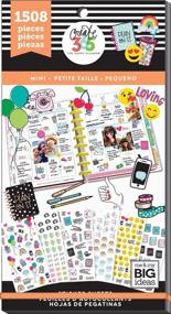 img 3 attached to 📆 me &amp; my BIG ideas Sticker Value Pack for Mini Planner - The Happy Planner Scrapbooking Supplies - Icons Theme - Multi-Color &amp; Gold Foil - Ideal for Projects &amp; Albums - 30 Sheets, 1508 Stickers Total