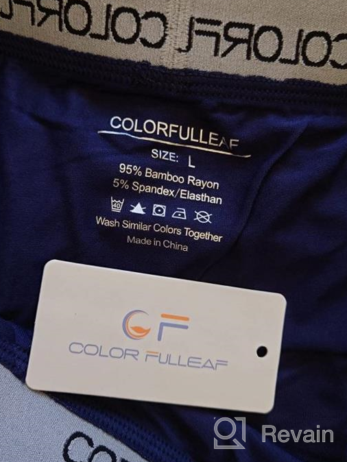 img 1 attached to 3-Pack COLORFULLEAF Mens Bamboo Rayon Underwear Briefs - Soft, Tagless & No Fly Pouch! review by Brandon Henry