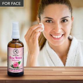 img 2 attached to Aromatika'S Pure & Natural Bulgarian Rose Water - Hydrate & Nourish Your Skin With This Floral Fragrance, 3.4 Oz Glass Spray Bottle For All Skin Types
