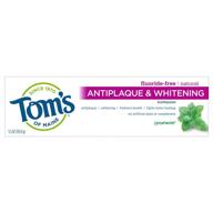 🦷 toms maine antiplaque whitening toothpaste: superior oral care for a brighter smile logo