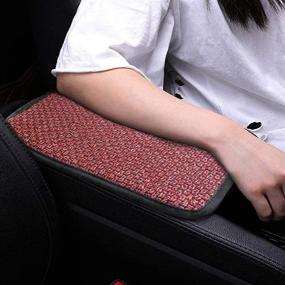 img 2 attached to 🚗 Enhance Your Car's Comfort with Monrand Universal Car Armrest Cover - Ideal for Vehicles, SUVs, and Trucks