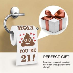 img 2 attached to Toilet Paper Prank Gift for 21st Birthday - Funny Gag Surprise Present for Him, Her! Decorations, Novelty Party Favor, and Supplies for Friends & Family