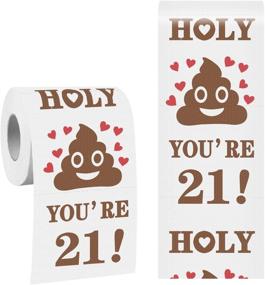 img 4 attached to Toilet Paper Prank Gift for 21st Birthday - Funny Gag Surprise Present for Him, Her! Decorations, Novelty Party Favor, and Supplies for Friends & Family