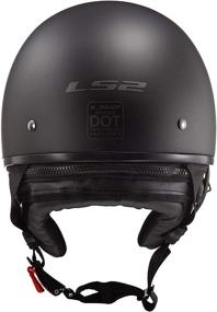 img 1 attached to 🏍️ LS2 Helmets Bagger Half Helmet for Motorcycles