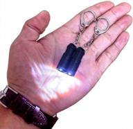 tiny but mighty: small keychain flashlight for everyday carry and emergency situations (2 pack) logo