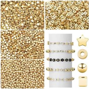 img 2 attached to 1500Pcs 6Mm KC Gold Five-Pointed Star Spacer Beads Loose Ball Beads For Bracelet Necklace Jewelry DIY Crafts Making (Star)