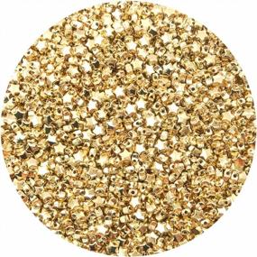 img 4 attached to 1500Pcs 6Mm KC Gold Five-Pointed Star Spacer Beads Loose Ball Beads For Bracelet Necklace Jewelry DIY Crafts Making (Star)