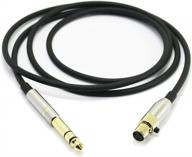 newfantasia replacement audio upgrade cable compatible with akg k240, k240s, k240mk ii, q701, k702, k141, k171, k181, k271s, k271 mkii, m220, pioneer hdj-2000 headphones 1.5meters/4.9feet logo