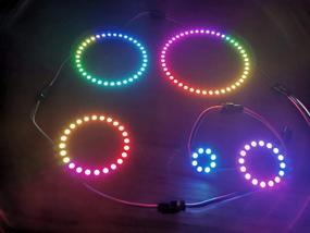 img 1 attached to 2PCS 16 RGB LED Ring WS2812 5050 Full Color Integrated Drivers 16 Bits Arduino Raspberry Pi ESP8266 Nodemcu DC5V