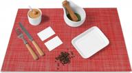 ginihomer meehome placemats 6-pack washable теплоизоляция нескользящая защита стола (цвета смешивания) логотип