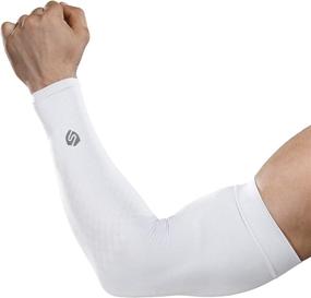 img 4 attached to Men'S & Women'S UV Protection Arm Sleeves For Cycling, Driving, Golfing & Running - SHINYMOD