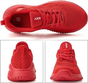 img 2 attached to Akk Womens Sneakers Running Shoes - Walking Tennis Shoes Lightweight Breathable Memory Foam Sport Shoe For Nurses Gym Jogging Trainers