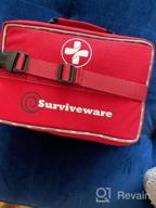 img 1 attached to Large 200 Piece Surviveware Premium First Aid Kit For Emergency Medical Situations In Trucks, Cars, Camping, Office, And Outdoors review by Kenny Sanchez