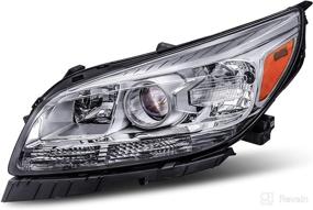 img 4 attached to 🚘 2013-2015 Chevy Malibu Left Headlight Assembly - Chrome Housing Driver Side Front Light