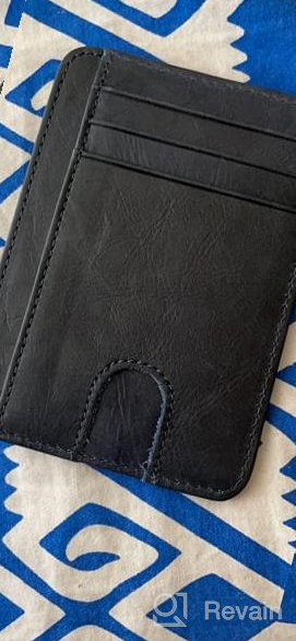 img 1 attached to Stylish Men's Minimalist Leather Wallets with Credit Blocking Feature: Perfect Accessories for Cards, Money, and More! review by Juston Alonso