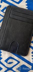 img 6 attached to Stylish Men's Minimalist Leather Wallets with Credit Blocking Feature: Perfect Accessories for Cards, Money, and More!