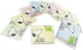 img 1 attached to Snoopy And Friends Sticky Notes - Colorful And Fun, 10 Pads/80 Sheets Per Pack!