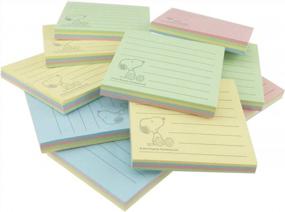 img 2 attached to Snoopy And Friends Sticky Notes - Colorful And Fun, 10 Pads/80 Sheets Per Pack!