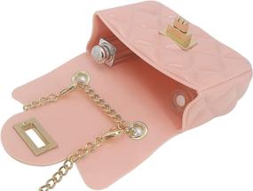 img 1 attached to Handbag Pearls Handle Quilted Crossbody Women's Handbags & Wallets : Crossbody Bags