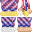 gold, silver, and bronze medals by pllieay - ideal for party decorations and award ceremonies logo