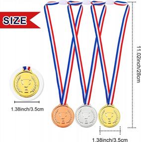 img 3 attached to Gold, Silver, And Bronze Medals By Pllieay - Ideal For Party Decorations And Award Ceremonies