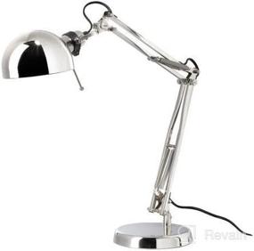 img 4 attached to 💡 Ikea Nickel Plated Work Lamp 601.467.64 - Forsa Lamp