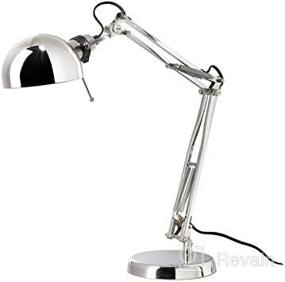 img 3 attached to 💡 Ikea Nickel Plated Work Lamp 601.467.64 - Forsa Lamp