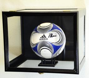 img 1 attached to Premium Basketball And Soccer Ball Display Case For Wall Or Stand - Enhance Your Collection
