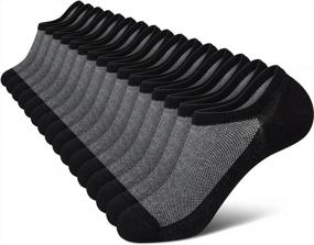 img 4 attached to Low Cut Ankle Socks For Men - Casual Cotton Short Socks With No Show Design