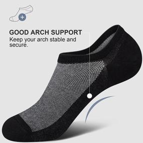 img 3 attached to Low Cut Ankle Socks For Men - Casual Cotton Short Socks With No Show Design